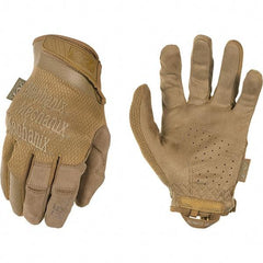 Mechanix Wear - Size M/L Work Gloves - For Work & Driver, Uncoated, Adjustable Closure Cuff, Full Fingered, Tan, Paired - Exact Tool & Supply