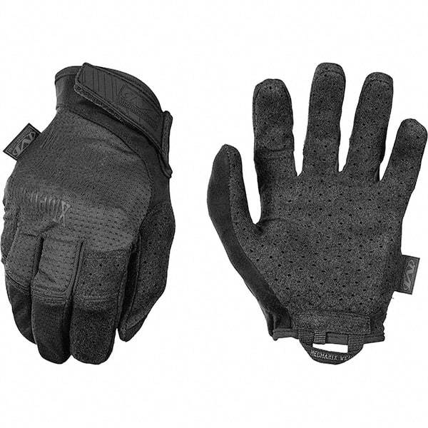 Mechanix Wear - Size M/L Work Gloves - For Work & Driver, Uncoated, Adjustable Closure Cuff, Full Fingered, Black, Paired - Exact Tool & Supply