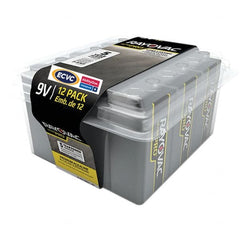 Ability One - Batteries; Type: Standard ; Battery Size: 9V; 9V ; Battery Chemistry: Alkaline ; Voltage: 1.50 ; Rechargeable: Disposable ; Terminal Style: Snap - Exact Tool & Supply