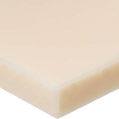USA Sealing - 1' x 6" x 2" Off-White Nylon 6/6 Rectangular Bar - Exact Tool & Supply