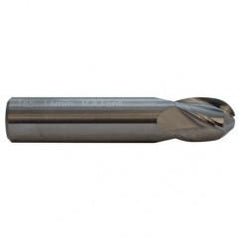 16mm TuffCut GP Stub Length 4 Fl Ball Nose TiAlN Coated Center Cutting End Mill - Exact Tool & Supply