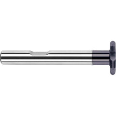Harvey Tool - 3/4" Cut Diam, 1/8" Cut Width, 1/2" Shank, Straight-Tooth Woodruff Keyseat Cutter - Exact Tool & Supply