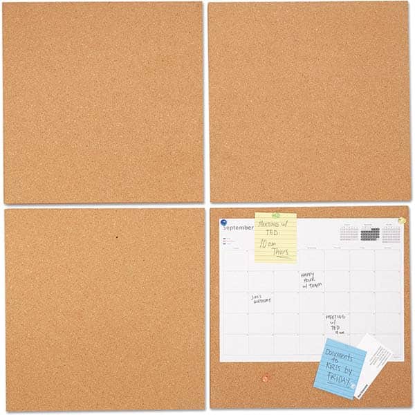 UNIVERSAL - Cork Bulletin Boards Style: Bulletin Color: Brown - Exact Tool & Supply