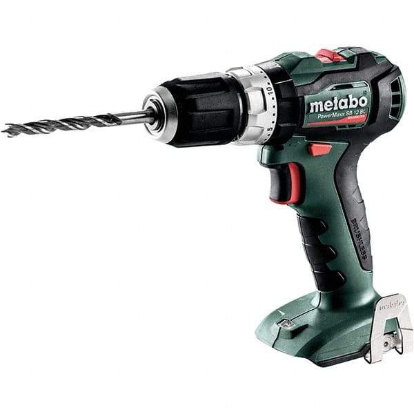 Metabo - 12 Volt 3/8" Quick Change Chuck Cordless Hammer Drill - 0 to 21,000 BPM, 0 to 500 & 1,650 RPM, Reversible - Exact Tool & Supply