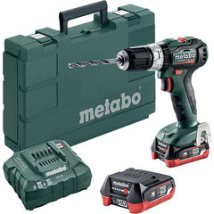Metabo - 12 Volt 3/8" Quick Change Chuck Cordless Hammer Drill - 0 to 21,000 BPM, 0 to 500 & 1,650 RPM, Reversible - Exact Tool & Supply
