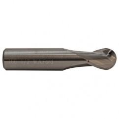 1.5mm TuffCut GP Stub Length 2 Fl Ball Nose Center Cutting End Mill - Exact Tool & Supply