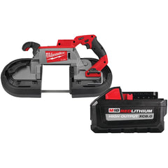 Milwaukee Tool - Cordless Portable Bandsaws; Voltage: 18.00 ; Battery Chemistry: Lithium-Ion ; Maximum Depth of Cut (Inch): 5 ; Low Speed (SFPM): 0 ; High Speed (SFPM): 380 ; Battery Included: Yes - Exact Tool & Supply
