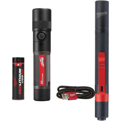Milwaukee Tool - Flashlights; Type: Industrial/Tactical ; Bulb Type: LED ; Battery Size: 4V ; Rechargeable: Yes ; Maximum Light Output (Lumens): 1100 ; Body Type: Standard - Exact Tool & Supply