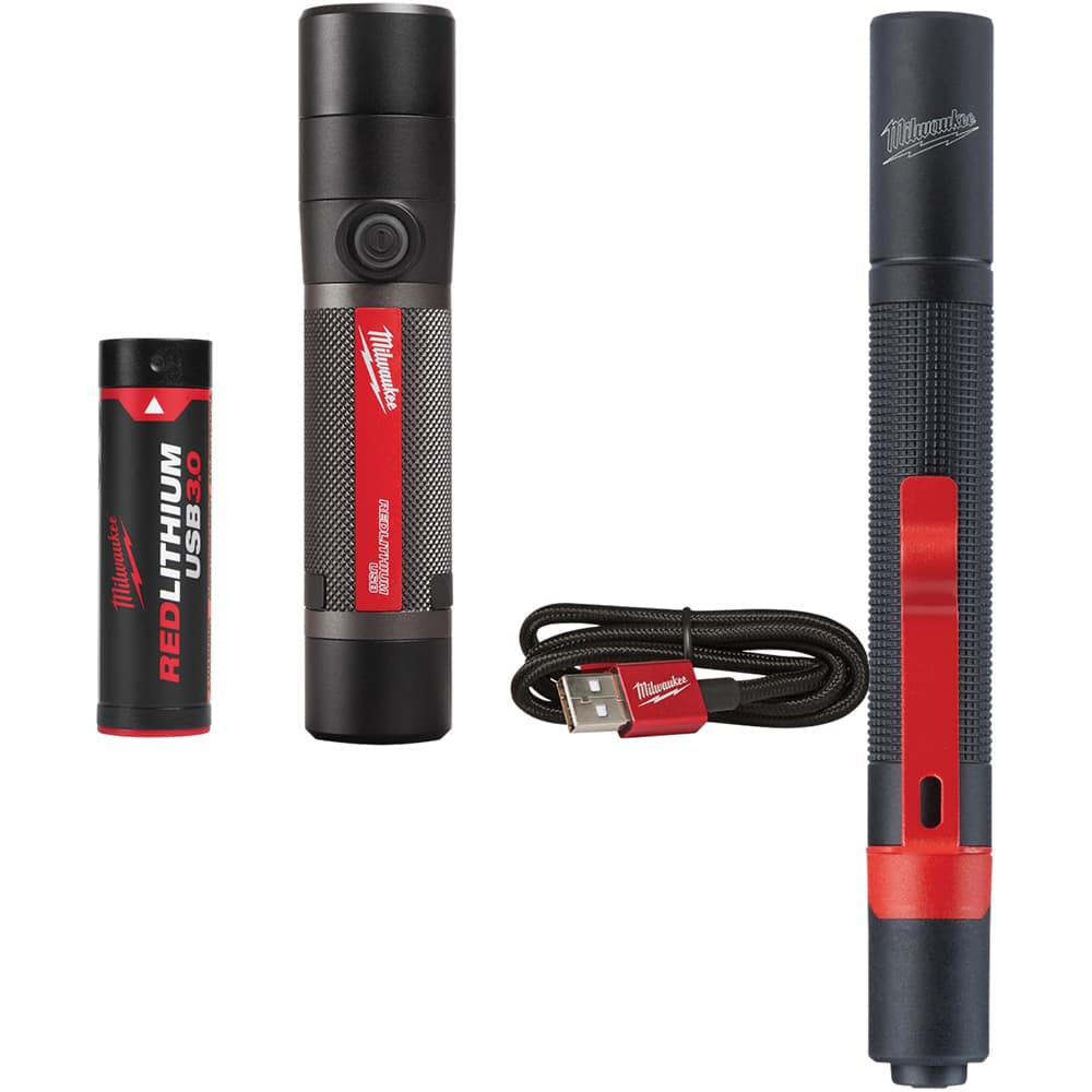 Milwaukee Tool - Flashlights; Type: Industrial/Tactical ; Bulb Type: LED ; Battery Size: 4V ; Rechargeable: Yes ; Maximum Light Output (Lumens): 800 ; Body Type: Standard - Exact Tool & Supply