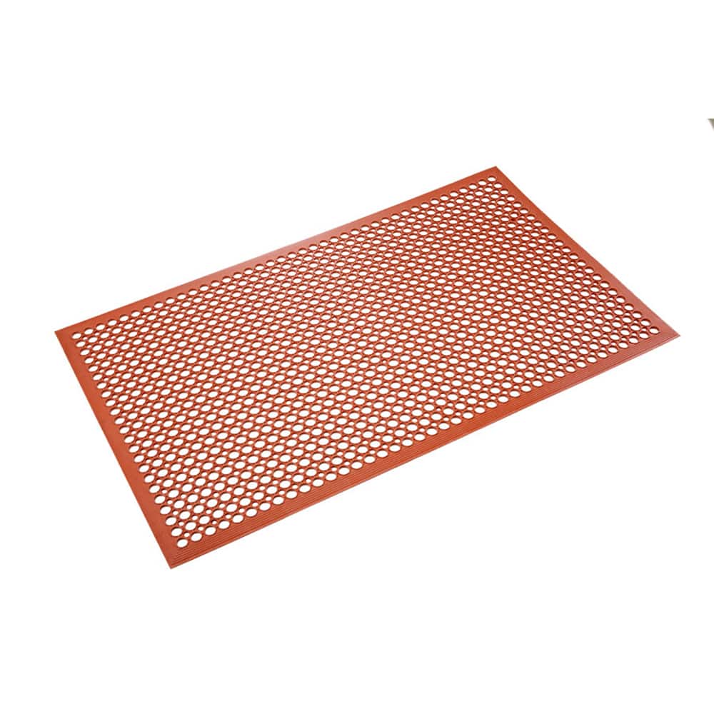 Crown Matting - Anti-Fatigue Matting; Dry or Wet Environment: Wet ; Length (Feet): 10.000 ; Width (Inch): 36 ; Width (Feet): 3.00 ; Thickness (Inch): 1/2 ; Surface Pattern: Raised Circles - Exact Tool & Supply
