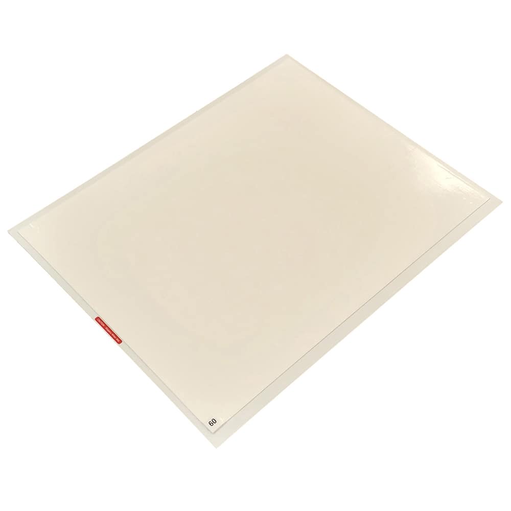 Crown Matting - Clean Room Matting; Surface Material: Polyethylene; Tacky Sheets ; Length (Inch): 25 ; Thickness (Inch): 1/8 ; Layers per Mat: 60 ; Color: White ; Base Material: Polyethylene - Exact Tool & Supply