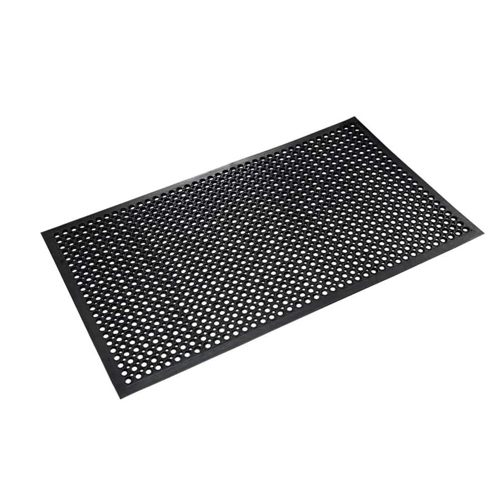 Crown Matting - Anti-Fatigue Matting; Dry or Wet Environment: Wet ; Length (Feet): 5.000 ; Width (Inch): 36 ; Width (Feet): 3.00 ; Thickness (Inch): 1/2 ; Surface Pattern: Raised Circles - Exact Tool & Supply