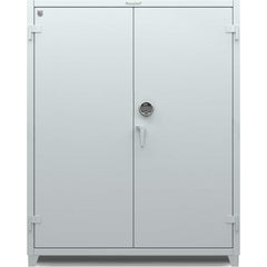 StrongHold - Storage Cabinets; Type: Locking ; Width (Inch): 60 ; Depth (Inch): 24 ; Height (Inch): 75 ; Number of Shelves: 3 ; Material: Steel - Exact Tool & Supply