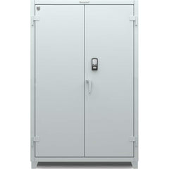 StrongHold - Storage Cabinets; Type: Locking ; Width (Inch): 48 ; Depth (Inch): 24 ; Height (Inch): 75 ; Number of Shelves: 3 ; Material: Steel - Exact Tool & Supply