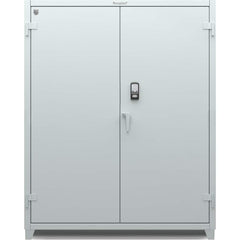 StrongHold - Storage Cabinets; Type: Locking ; Width (Inch): 60 ; Depth (Inch): 24 ; Height (Inch): 75 ; Number of Shelves: 3 ; Material: Steel - Exact Tool & Supply