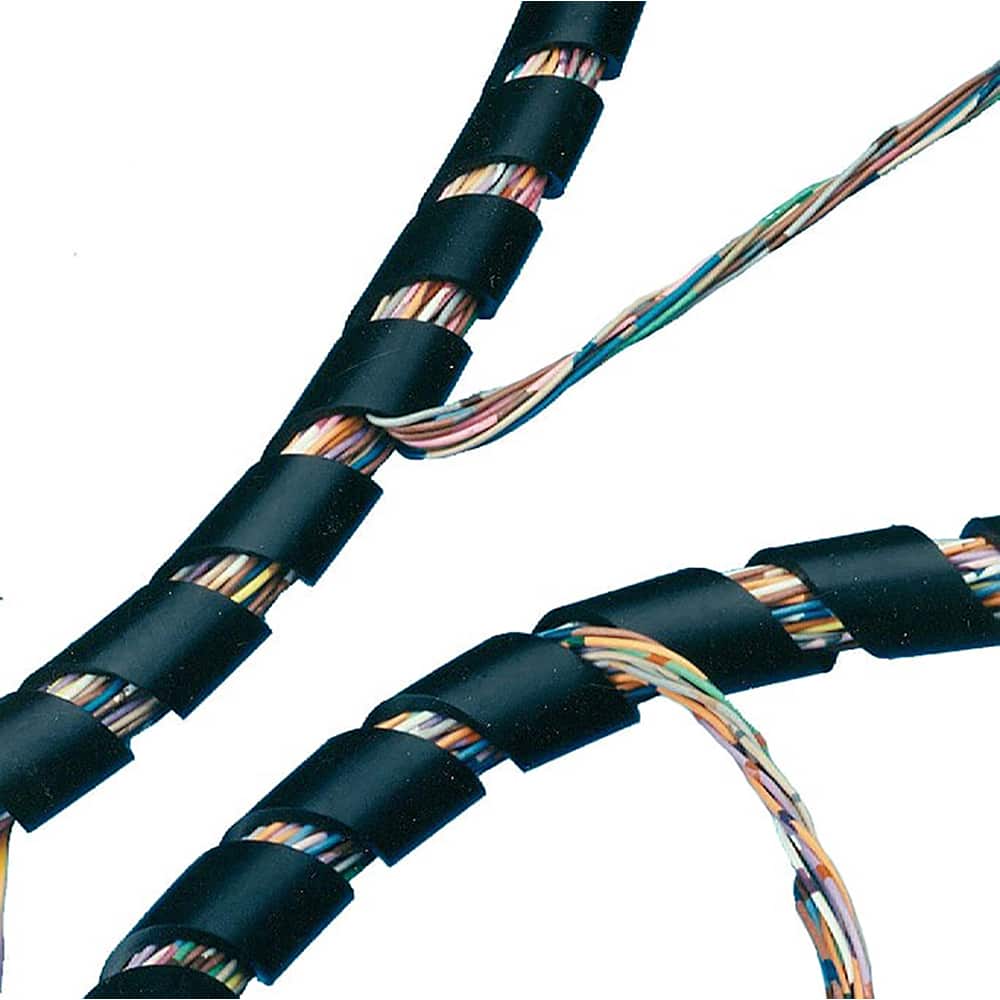 MM Newman - Cable Sleeves; Sleeve Type: Spiral Bundling; Expandable; Wire & Hose Harness; Automotive; Wrap-around; Spiral Wrap ; Inside Diameter (Decimal Inch): .43 ; Inside Diameter (Inch): .43 ; Color: Black ; Resistance Features: Alkali Resistant; Abr - Exact Tool & Supply