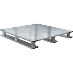 Vestil - Pallets; Type: Half Pallet ; Length (Decimal Inch): 24.0000 ; Width (Decimal Inch): 24.0000 ; Height (Decimal Inch): 5.000000 ; Static Load Capacity (Lb.): 4000.00 ; Color: Silver - Exact Tool & Supply