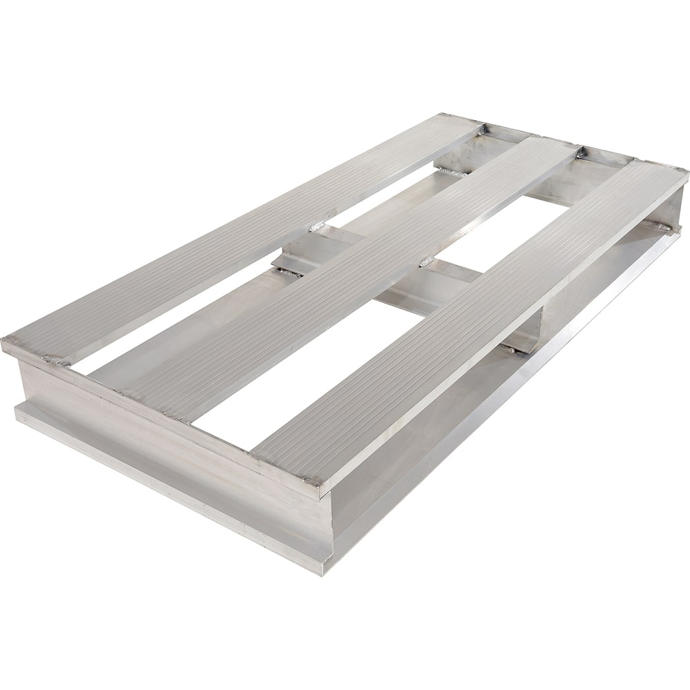 Vestil - Pallets; Type: Half Pallet ; Length (Decimal Inch): 24.0000 ; Width (Decimal Inch): 48.0000 ; Height (Decimal Inch): 6.000000 ; Static Load Capacity (Lb.): 4000.00 ; Color: Silver - Exact Tool & Supply