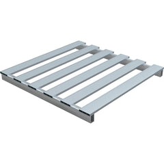 Vestil - Pallets; Type: Half Pallet ; Length (Decimal Inch): 24.0000 ; Width (Decimal Inch): 24.0000 ; Height (Decimal Inch): 4.000000 ; Static Load Capacity (Lb.): 4000.00 ; Color: Silver - Exact Tool & Supply