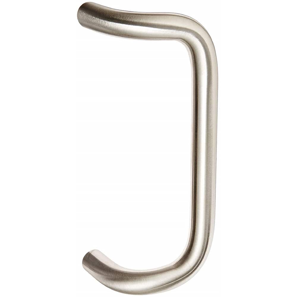 Rockwood - Door Pulls; Overall Length (Inch): 11 ; Finish/Coating: Satin Stainless Steel ; Grip Length: 4 (Inch); Projection: 3-1/2 (Inch) - Exact Tool & Supply
