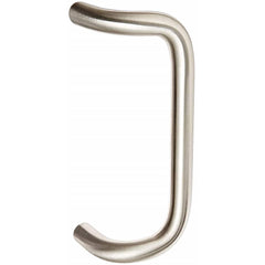 Rockwood - Door Pulls; Overall Length (Inch): 11 ; Finish/Coating: Satin Stainless Steel ; Grip Length: 4 (Inch); Projection: 3-1/2 (Inch) - Exact Tool & Supply
