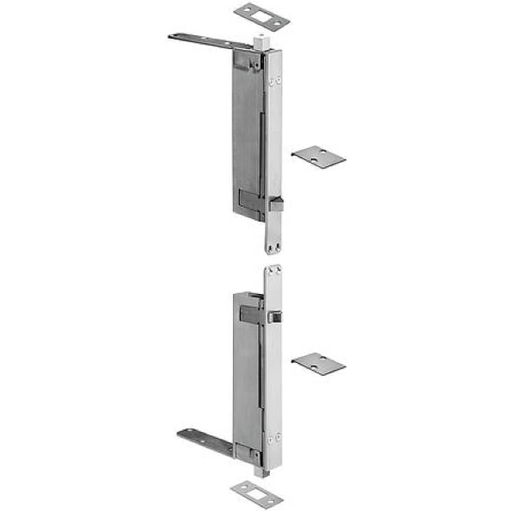 Rockwood - Slide Bolts; Length (Inch): 2 ; Width (Inch): 1 ; Finish/Coating: Satin Chrome - Exact Tool & Supply