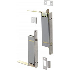 Rockwood - Slide Bolts; Length (Inch): 2 ; Width (Inch): 1 ; Finish/Coating: Satin Chrome - Exact Tool & Supply