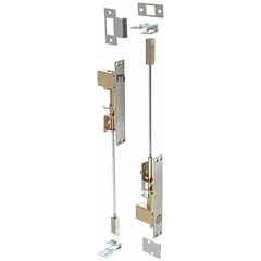 Rockwood - Slide Bolts; Length (Inch): 2 ; Width (Inch): 1 ; Finish/Coating: Satin Chrome - Exact Tool & Supply