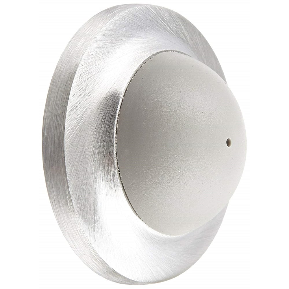 Rockwood - Stops; Type: Convex Wall Bumper ; Finish/Coating: Satin Chrome ; Projection: 1 (Inch); Mount Type: Wall - Exact Tool & Supply