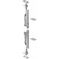 Rockwood - Slide Bolts; Length (Inch): 2 ; Width (Inch): 1 ; Finish/Coating: Satin Chrome - Exact Tool & Supply