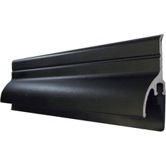 Pemko - Sweeps & Seals; Type: Door Bottom Sweep with Rain Drip ; Width (Inch): 2 ; Finish/Coating: Dark Bronze Anodized Aluminum ; Material: 6063-T6 Aluminum Alloy and Temper Retainer ; Back Strip Brush Width (Inch): 1.5 ; Bristle Length (Inch): 1.0000 - Exact Tool & Supply