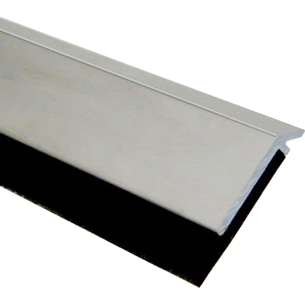 Pemko - Sweeps & Seals; Type: Door Bottom Sweep with Tek Screw ; Width (Inch): 1/4 ; Finish/Coating: Clear Anodized Aluminum ; Material: 6063-T6 Aluminum Alloy and Temper Retainer ; Back Strip Brush Width (Inch): 1 ; Bristle Length (Inch): 1.0000 - Exact Tool & Supply