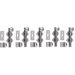 Rockwood - Slide Bolts; Length (Inch): 3 ; Width (Inch): 2 ; Finish/Coating: Satin Chrome - Exact Tool & Supply