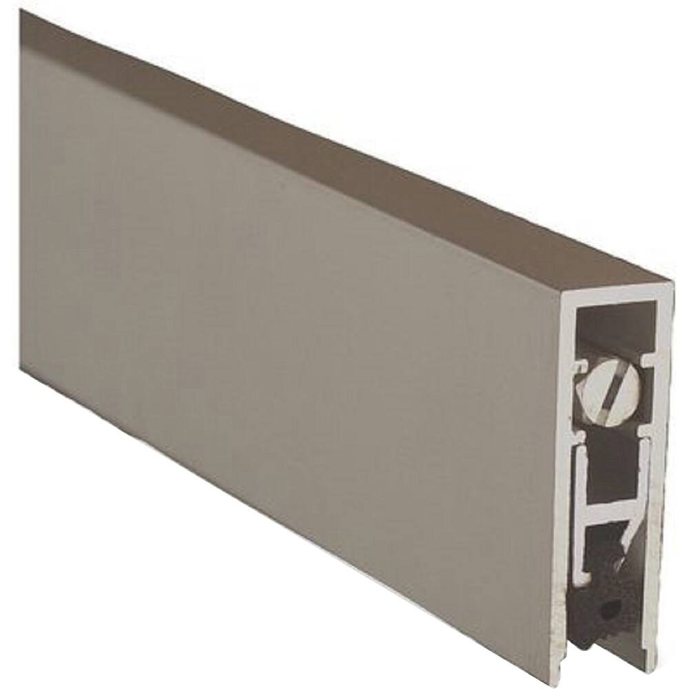 Pemko - Sweeps & Seals; Type: Non-Handed Surface and Semi-Mortise Automatic Door Bottom ; Width (Inch): 19/32 ; Finish/Coating: Clear Anodized Aluminum ; Material: 6063-T6 Aluminum Alloy and Temper Retainer ; Back Strip Brush Width (Inch): 2 ; Bristle Le - Exact Tool & Supply