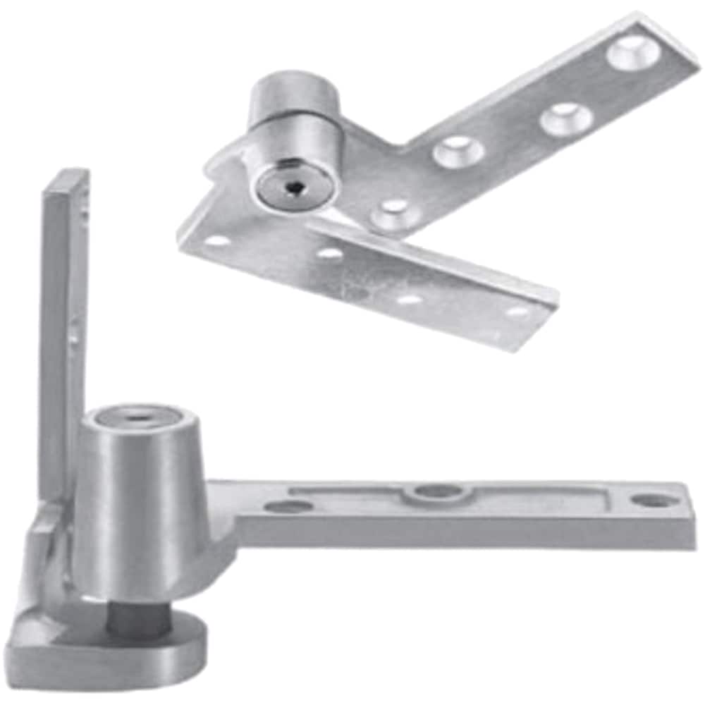 Rixson - Pivot Hinges; Finish/Coating: Oil Rubbed Bronze ; Material: Brass ; Type: Offset Regular Jamb Attached Pivot ; Hand: Right Hand ; Leaf Height: 4-1/4 (Inch); Length (Inch): 5-1/2 - Exact Tool & Supply