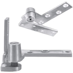 Rixson - Pivot Hinges; Finish/Coating: Oil Rubbed Bronze ; Material: Brass ; Type: Offset Regular Jamb Attached Pivot ; Hand: Right Hand ; Leaf Height: 4-1/4 (Inch); Length (Inch): 5-1/2 - Exact Tool & Supply