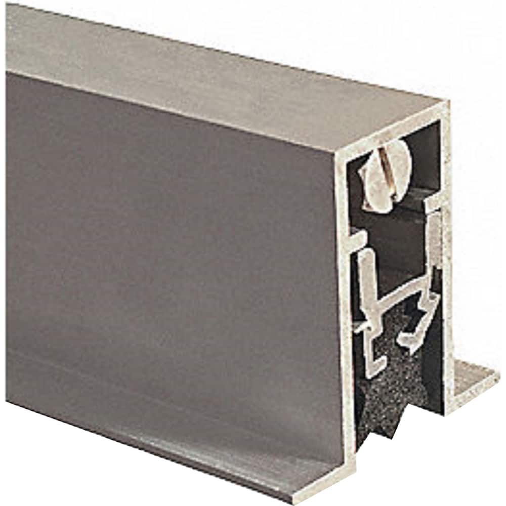 Pemko - Sweeps & Seals; Type: Full Mortise Automatic Door Bottom ; Width (Inch): 27/32 ; Finish/Coating: Mill Finish Aluminum ; Material: 6063-T6 Aluminum Alloy and Temper Retainer ; Back Strip Brush Width (Inch): 2 ; Bristle Length (Inch): 1.0000 - Exact Tool & Supply