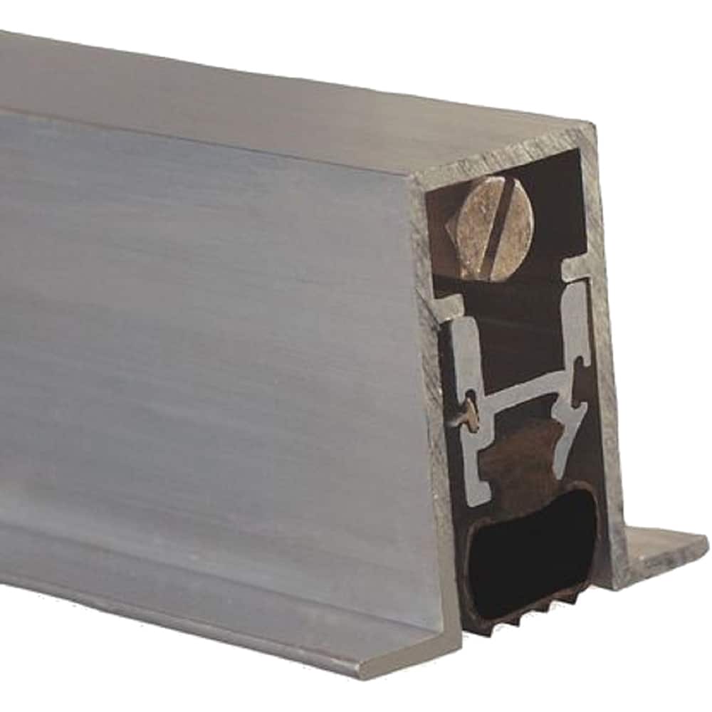 Pemko - Sweeps & Seals; Type: Full Mortise Automatic Door Bottom ; Width (Inch): 27/32 ; Finish/Coating: Mill Finish Aluminum ; Material: 6063-T6 Aluminum Alloy and Temper Retainer ; Back Strip Brush Width (Inch): 2 ; Bristle Length (Inch): 1.0000 - Exact Tool & Supply