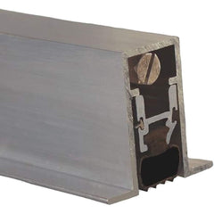 Pemko - Sweeps & Seals; Type: Full Mortise Automatic Door Bottom ; Width (Inch): 27/32 ; Finish/Coating: Mill Finish Aluminum ; Material: 6063-T6 Aluminum Alloy and Temper Retainer ; Back Strip Brush Width (Inch): 2 ; Bristle Length (Inch): 1.0000 - Exact Tool & Supply