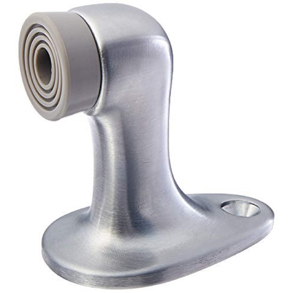 Rockwood - Stops; Type: Door Stop ; Finish/Coating: Satin Chrome ; Projection: 2-3/4 (Inch); Mount Type: Floor - Exact Tool & Supply