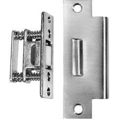 Rockwood - Catches; Length (Inch): 2 ; Height (Inch): 2 ; Width (Inch): 3 ; Finish/Coating: Satin Chrome ; Strike Length: 4-7/8 (Inch); Strike Width: 1-1/4 (Inch) - Exact Tool & Supply