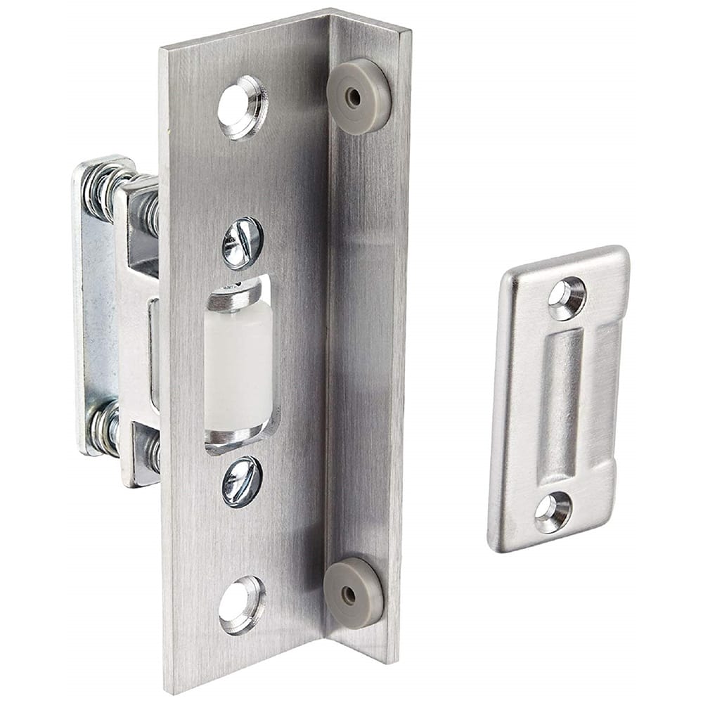 Rockwood - Catches; Length (Inch): 2 ; Height (Inch): 2 ; Width (Inch): 3 ; Finish/Coating: Satin Chrome ; Strike Length: 2-1/4 (Inch); Strike Width: 1-1/8 (Inch) - Exact Tool & Supply