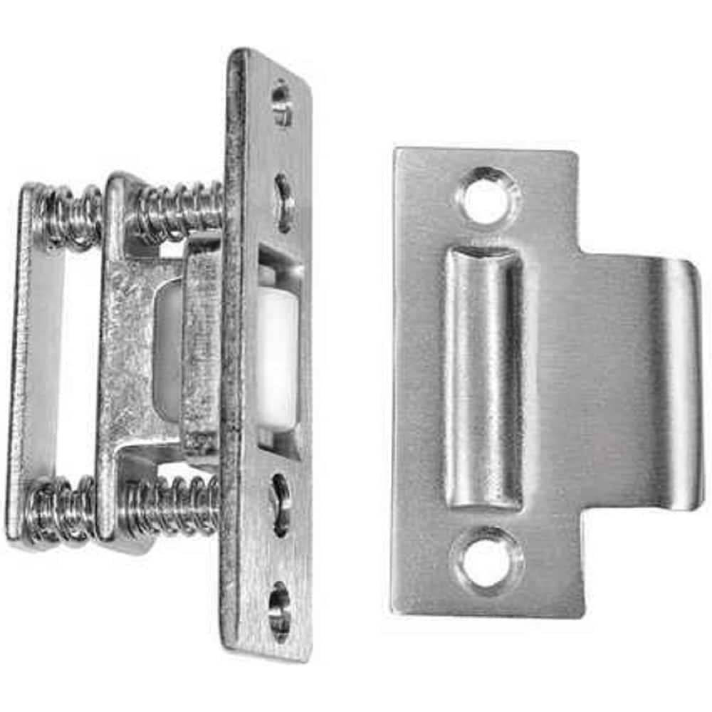 Rockwood - Catches; Length (Inch): 2 ; Height (Inch): 2 ; Width (Inch): 3 ; Finish/Coating: Satin Chrome ; Strike Length: 2-3/4 (Inch); Strike Width: 1-1/8 (Inch) - Exact Tool & Supply
