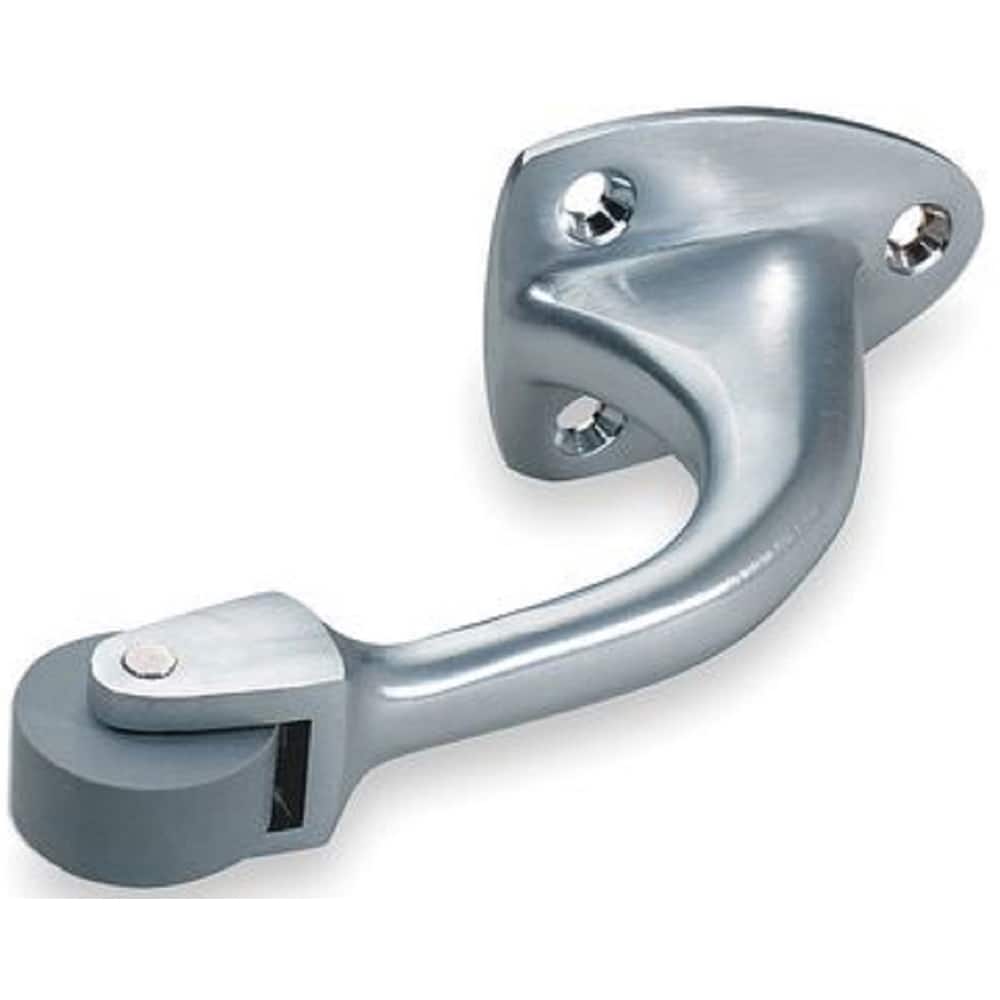 Rockwood - Stops; Type: Curved Roller Stop ; Finish/Coating: Satin Chrome ; Projection: 2-3/4 (Inch); Mount Type: Door - Exact Tool & Supply