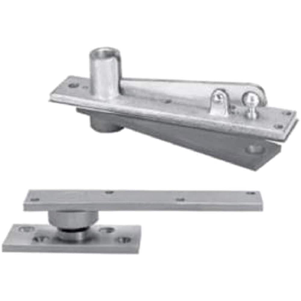 Rixson - Pivot Hinges; Finish/Coating: Satin Chrome ; Material: Brass ; Type: Center Hung Pivot ; Hand: Non-Handed ; Leaf Height: 7 (Inch); Length (Inch): 6-3/4 - Exact Tool & Supply