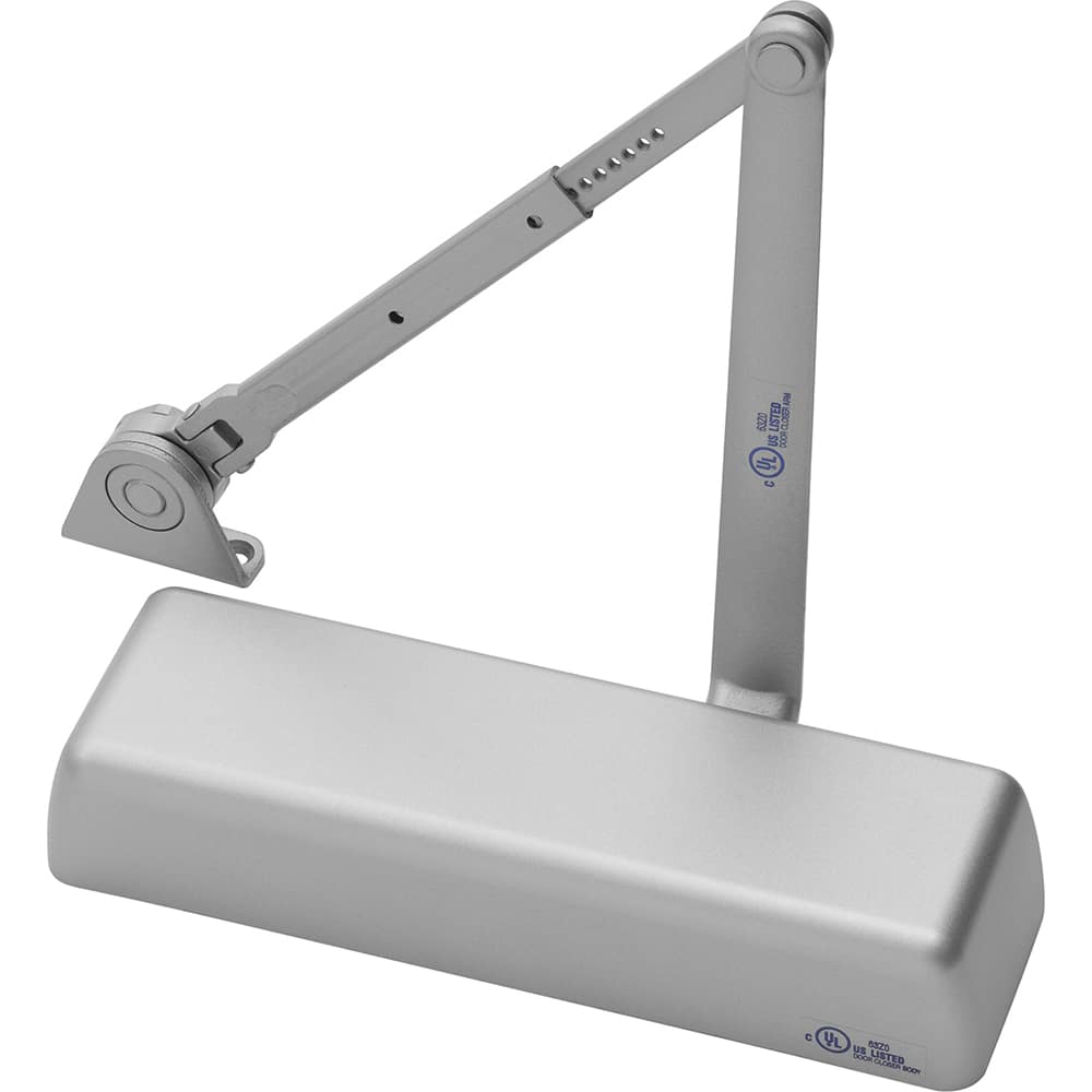 Yale - Manual Dampers; Closer Body Length: 12-1/4 (Inch); Finish/Coating: Aluminum Painted ; Door Thickness: 2-3/4 (Inch); Additional Information: Series: 5800 - Exact Tool & Supply