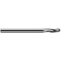 Harvey Tool - 3/16", 0.57" LOC, 3/16" Shank Diam, 3 Flute Solid Carbide Ball End Mill - Exact Tool & Supply