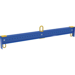 Vestil - Crane Attachments; Type: Adjustable Spreader Beam ; Load Capacity (Lb.): 10000.000 ; Bail Width: 4 ; Eye Thickness (Inch): 1-1/4 ; Bail Height: 25.50 ; Length (Inch): 128-1/2 - Exact Tool & Supply