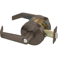 Yale - Lever Locksets; Door Thickness: 1-3/4 (Inch); Door Thickness: 1-3/4 ; Back Set: 2-3/4 (Inch); For Use With: Lavatory or Other Privacy Doors ; Finish/Coating: Oxidized Satin Dark Bronze (10B) ; Special Item Information: Privacy; Bedroom or Bath Loc - Exact Tool & Supply