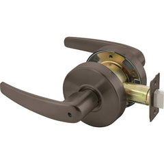 Yale - Lever Locksets; Door Thickness: 1-3/4 (Inch); Door Thickness: 1-3/4 ; Back Set: 2-3/4 (Inch); For Use With: Lavatory or Other Privacy Doors ; Finish/Coating: Oxidized Satin Dark Bronze (10B) ; Special Item Information: Privacy; Bedroom or Bath Loc - Exact Tool & Supply